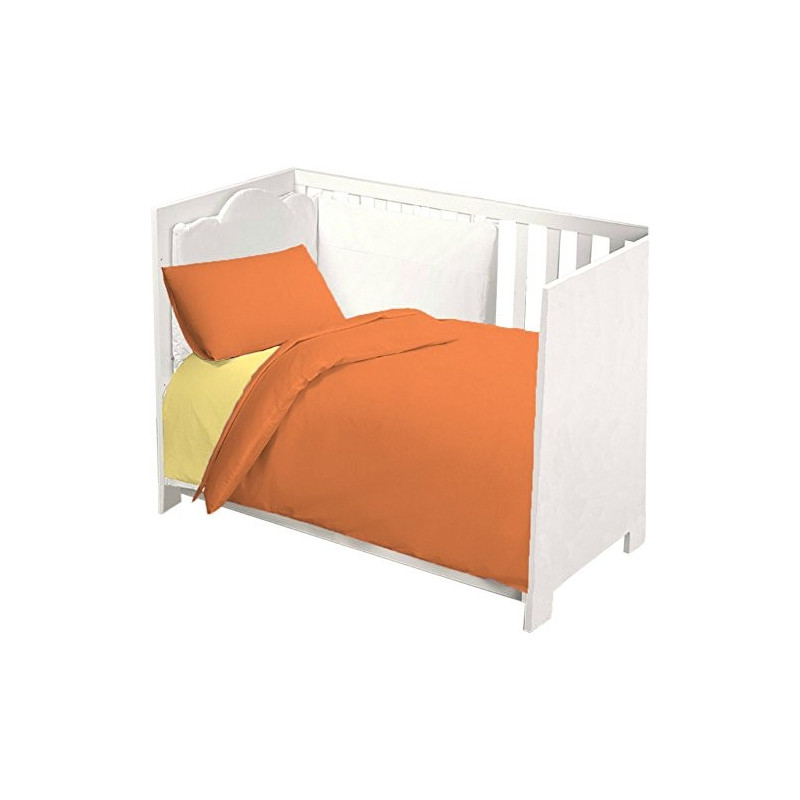 Completo Lettino Baby Joli composto da Lenzuolo Sotto con Angoli ed Elastici 60X120 cm, Lenzuolo Sopra 180x120 cm e Federa 60