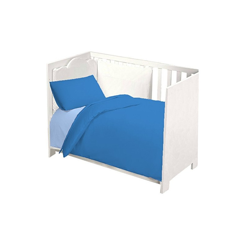 Completo Lettino Baby Joli composto da Lenzuolo Sotto con Angoli ed Elastici 60X120 cm, Lenzuolo Sopra 180x120 cm e Federa 60