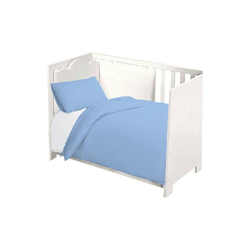 Completo Lettino Baby Joli composto da Lenzuolo Sotto con Angoli ed Elastici 60X120 cm, Lenzuolo Sopra 180x120 cm e Federa 60