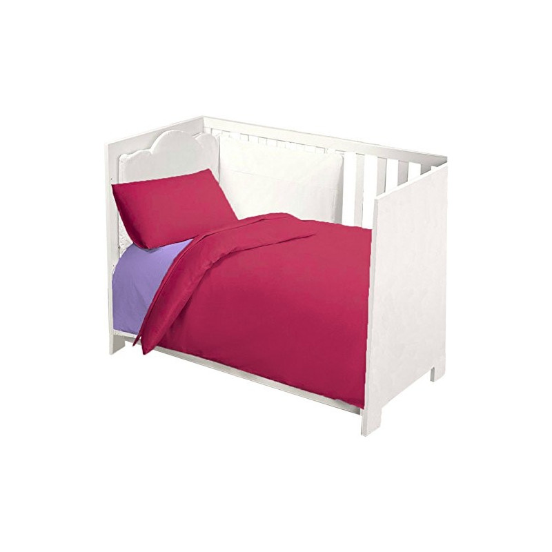 Completo Lettino Baby Joli composto da Lenzuolo Sotto con Angoli ed Elastici 60X120 cm, Lenzuolo Sopra 180x120 cm e Federa 60