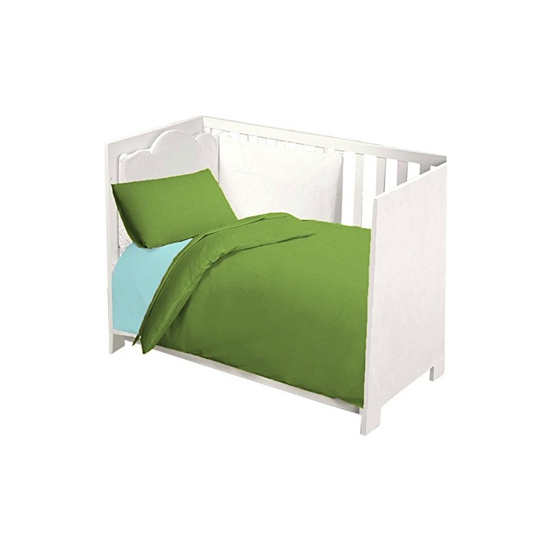 Completo Lettino Baby Joli composto da Lenzuolo Sotto con Angoli ed Elastici 60X120 cm, Lenzuolo Sopra 180x120 cm e Federa 60