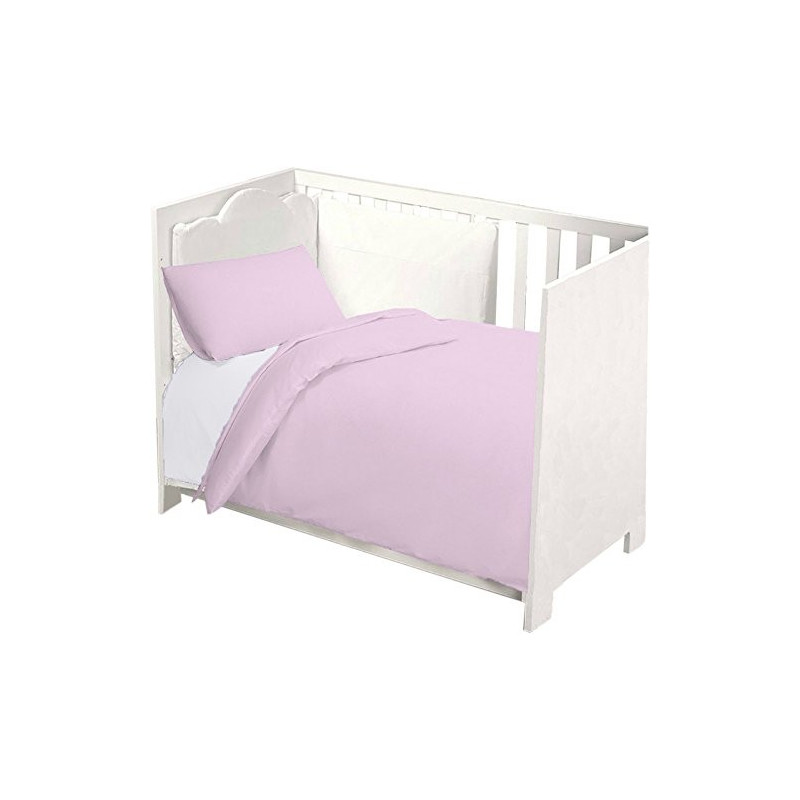 Completo Lettino Baby Joli composto da Lenzuolo Sotto con Angoli ed Elastici 60X120 cm, Lenzuolo Sopra 180x120 cm e Federa 60