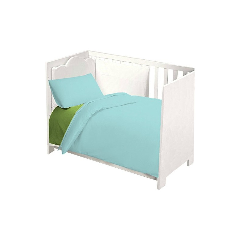 Completo Lettino Baby Joli composto da Lenzuolo Sotto con Angoli ed Elastici 60X120 cm, Lenzuolo Sopra 180x120 cm e Federa 60