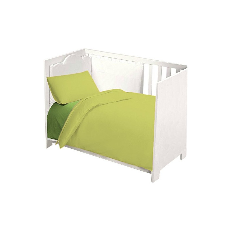 Completo Lettino Baby Joli composto da Lenzuolo Sotto con Angoli ed Elastici 60X120 cm, Lenzuolo Sopra 180x120 cm e Federa 60