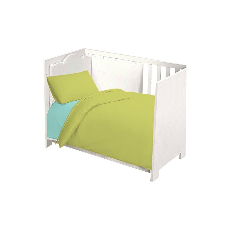 Completo Lettino Baby Joli composto da Lenzuolo Sotto con Angoli ed Elastici 60X120 cm, Lenzuolo Sopra 180x120 cm e Federa 60