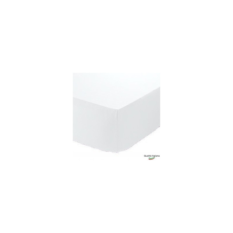 Joli Baby Lenzuolino Sotto con Angoli ed Elastici 100% cotone Misura cm 60x120 Altezza Materasso cm 15 colore BIANCO Made in 