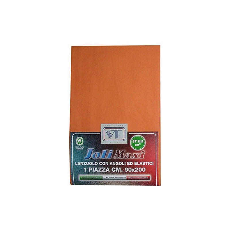 Joli Lenzuolo Sotto con Angoli ed Elastici 100% cotone misura MATRIMONIALE cm 180x200 altezza materasso cm 30 - 21 colorI - M