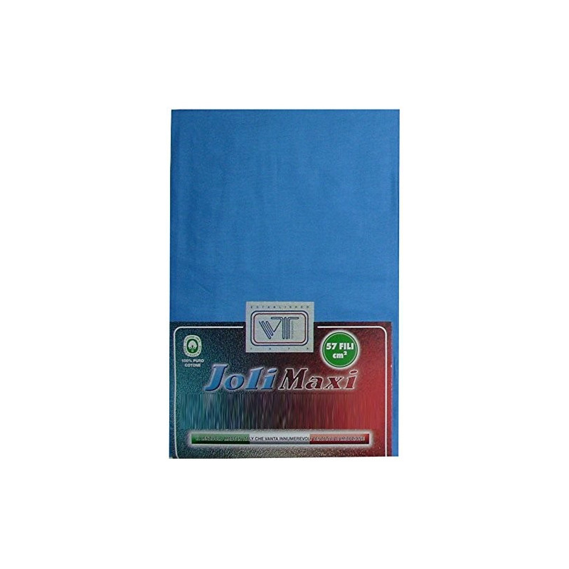 Joli Lenzuolo Sotto con Angoli ed Elastici ed Elastici ed elastici 100% cotone misura PIAZZA E MEZZA cm 130x200 altezza mater
