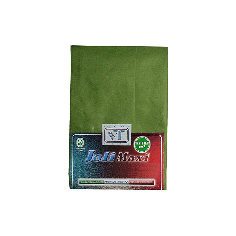 Joli Lenzuolo Sotto con Angoli ed Elastici ed Elastici ed elastici 100% cotone misura PIAZZA E MEZZA cm 130x200 altezza mater