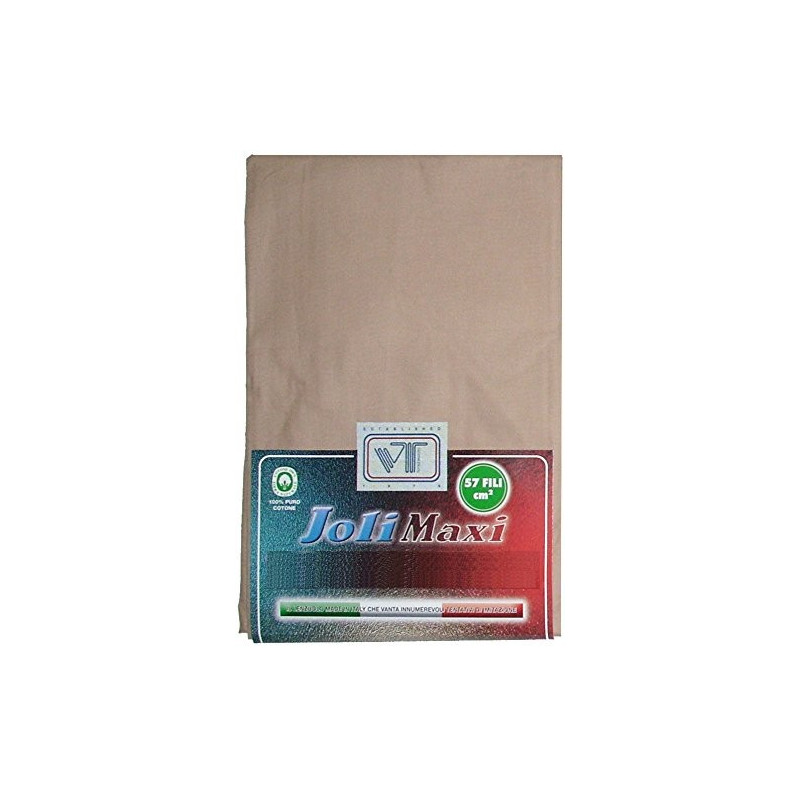 Joli Lenzuolo Sotto con Angoli ed Elastici ed Elastici ed elastici 100% cotone misura PIAZZA E MEZZA cm 130x200 altezza mater