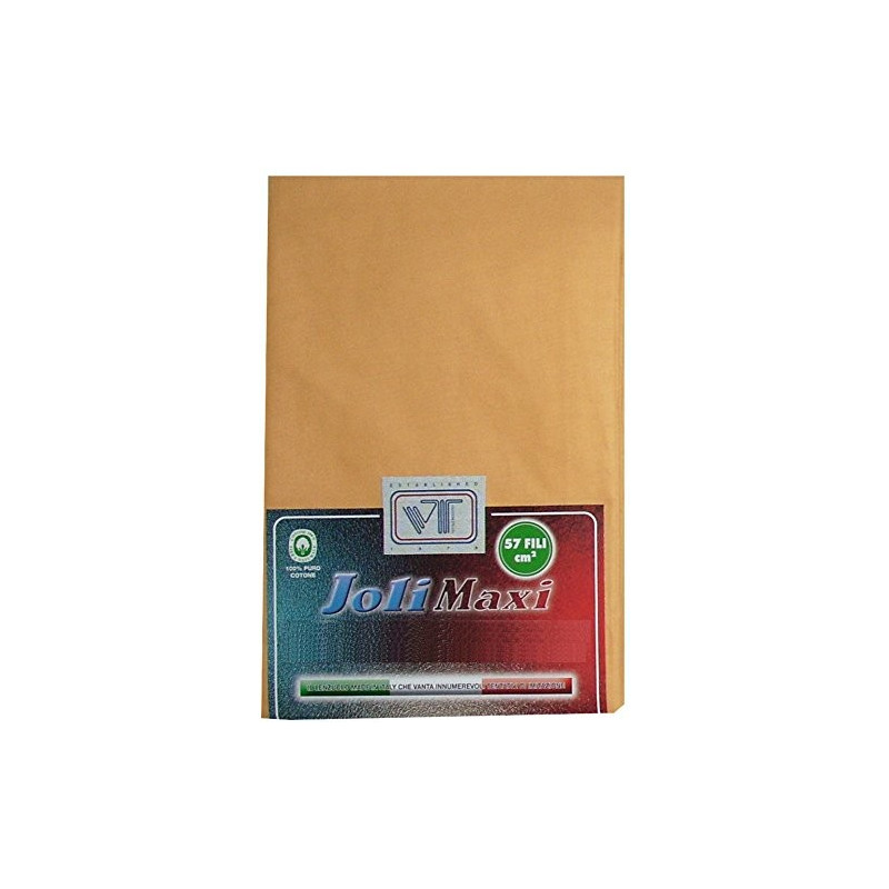 Joli Lenzuolo Sotto con Angoli ed Elastici ed Elastici ed elastici 100% cotone misura PIAZZA E MEZZA cm 130x200 altezza mater