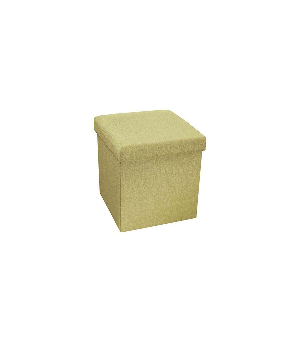 JONH Pouf Contenitore Pieghevole Salvaspazio in TESSUTO cm 38x38x38 6 Colori