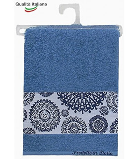 Asciugamano Viso Dorothea cm 60x100 in Cotone 100% Made in Italy Dis. 9