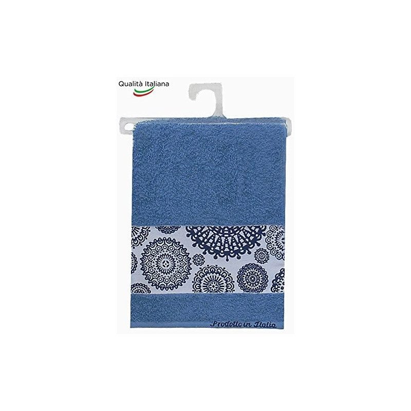 Asciugamano Viso Dorothea cm 60x100 in Cotone 100% Made in Italy Dis. 9