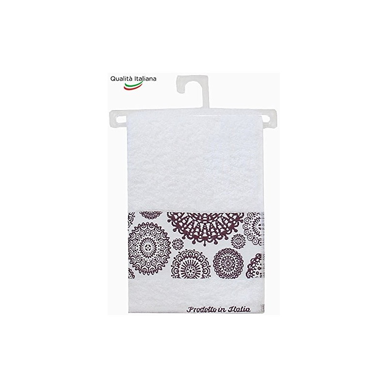 Asciugamano Viso Dorothea cm 60x100 in Cotone 100% Made in Italy Dis. 9