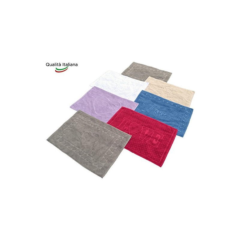 Tappeto Bagno Dorothea cm 50x70 in Cotone 100% Made in Italy