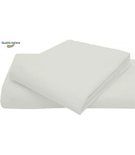 Joli Baby Lenzuolino Sopra 100% cotone Misura cm 120x180 colore BIANCO Made in Italy 57 fili al cm2