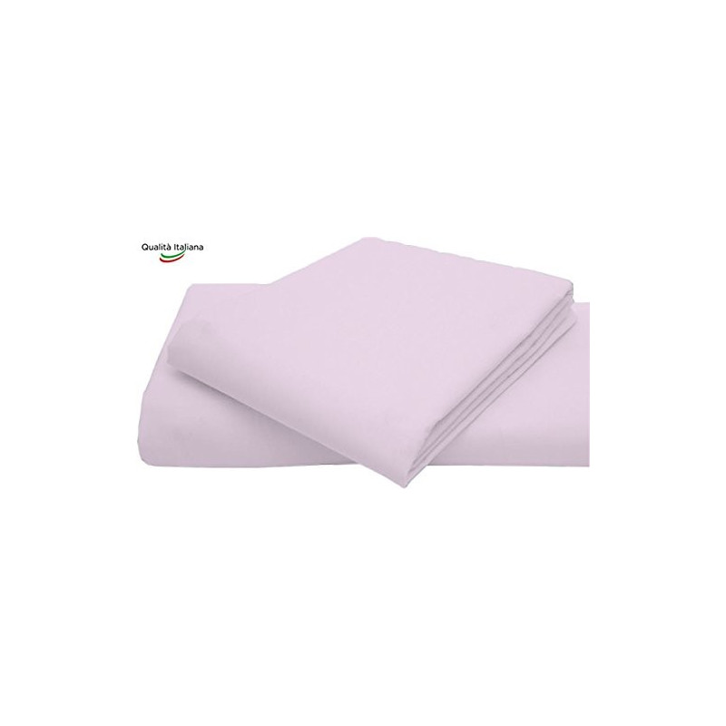 Joli Baby Lenzuolino Sopra 100% cotone Misura cm 120x180 colore BIANCO Made in Italy 57 fili al cm2