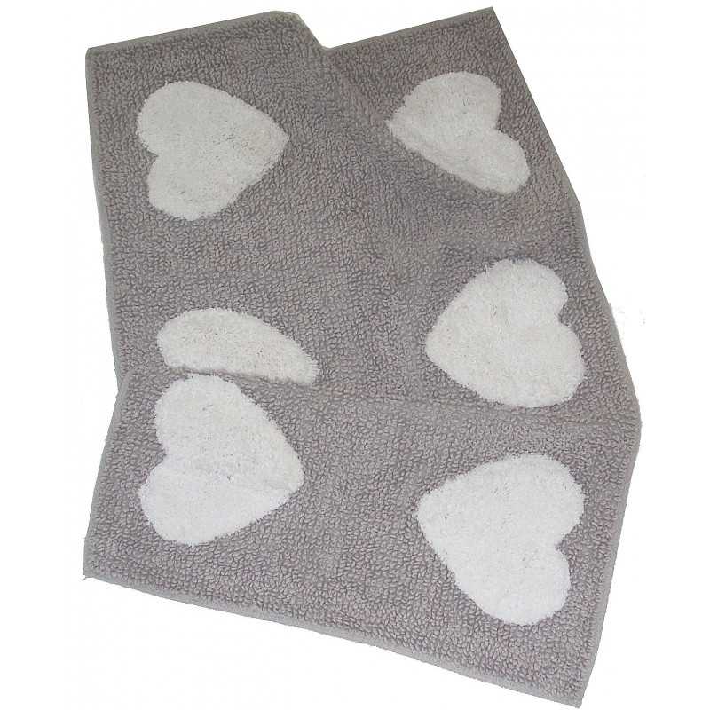 ALAIN tappeto bagno o scendiletto cm 60x110 in cotone 100% tortora