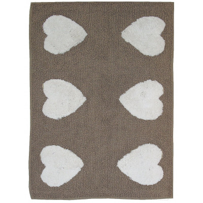 ALAIN tappeto bagno o scendiletto cm 60x110 in cotone 100% tortora