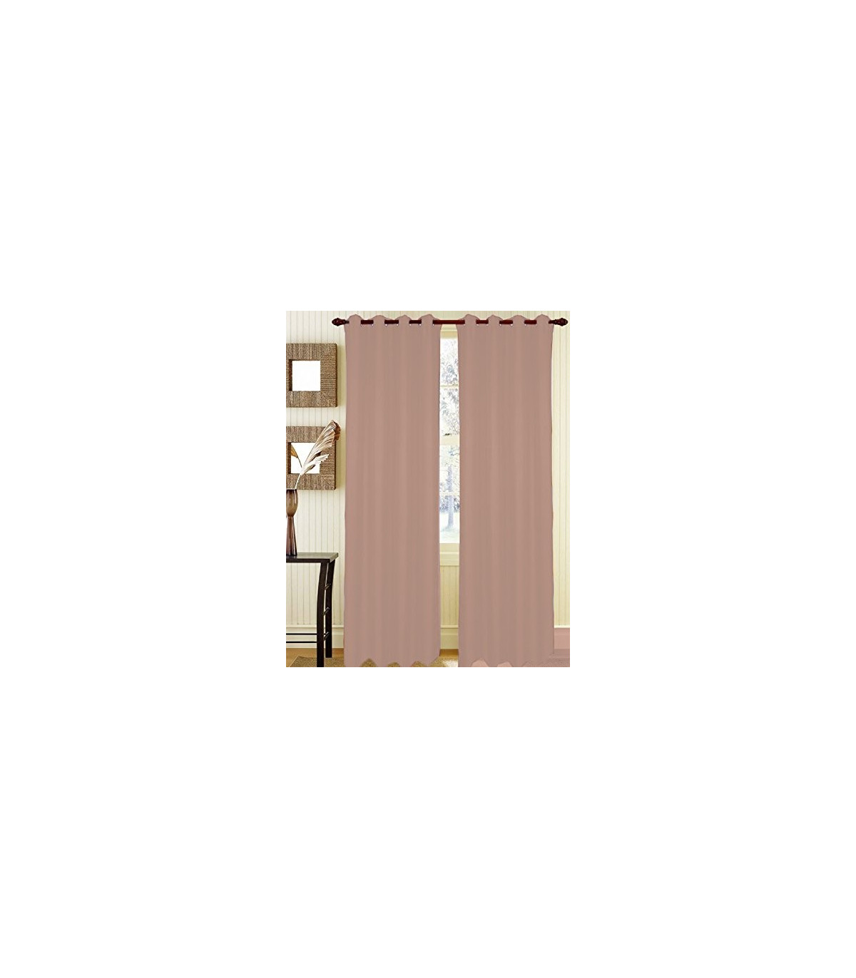 Marbella Tendone Tinta Unita 100% Poliestere con Occhielli misura 140x290 cm Oscurante al 90% 6 Colori