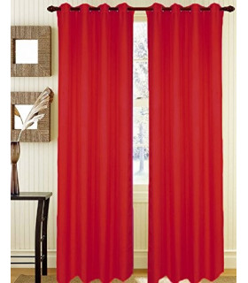 Marbella Tendone Tinta Unita 100% Poliestere con Occhielli misura 140x290 cm Oscurante al 90% 6 Colori