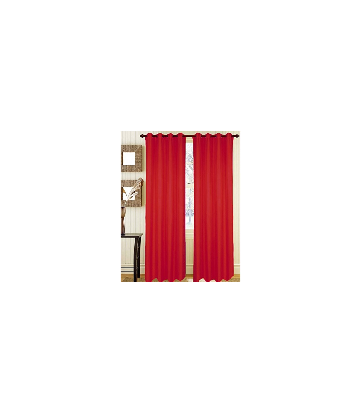 Marbella Tendone Tinta Unita 100% Poliestere con Occhielli misura 140x290 cm Oscurante al 90% 6 Colori