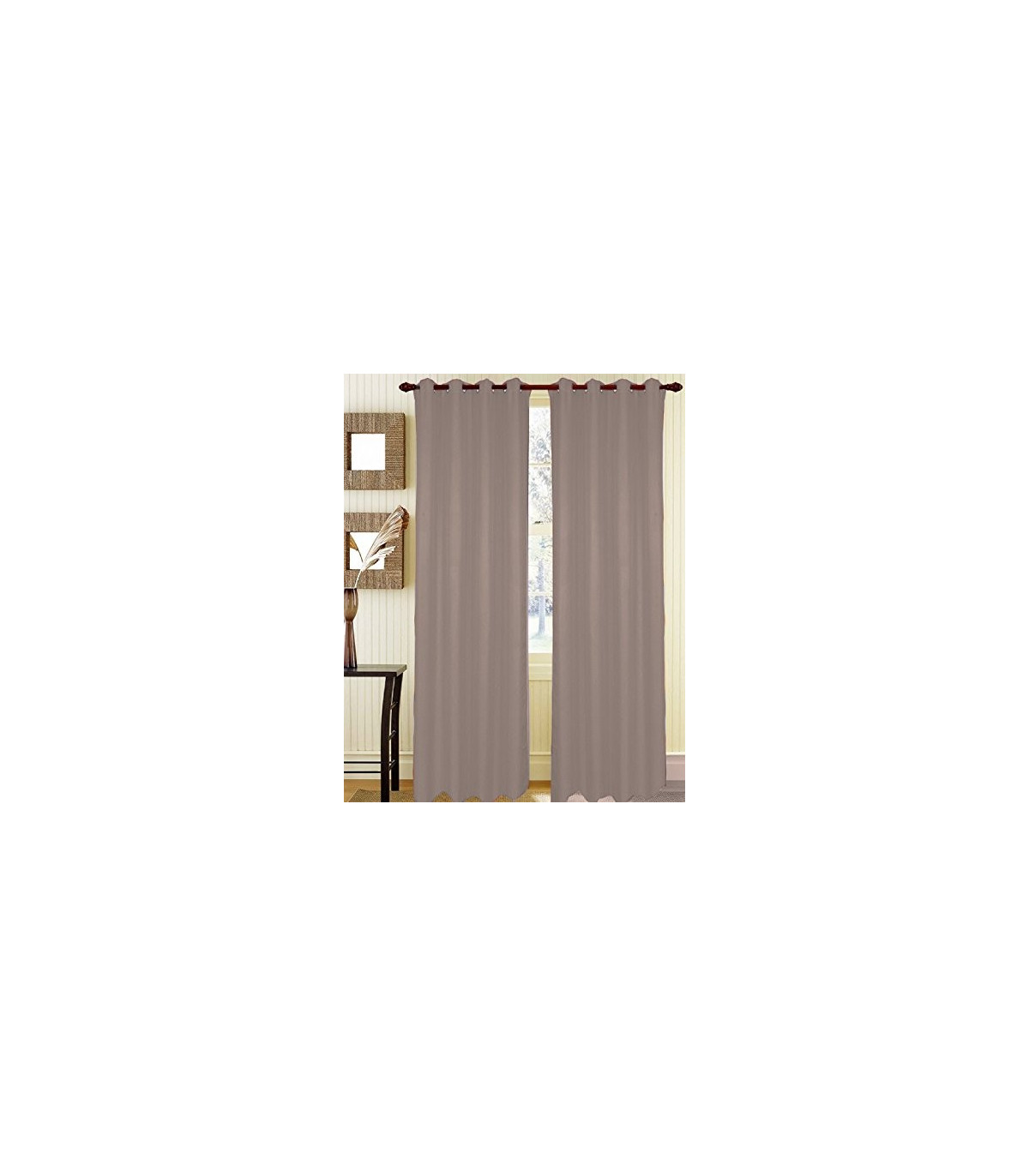 Marbella Tendone Tinta Unita 100% Poliestere con Occhielli misura 140x290 cm Oscurante al 90% 6 Colori