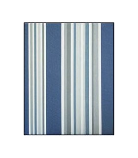 Tenda da sole in tessuto resistente cm 140x300 100% poliestere con anelli dis. 4 BLU e BIANCA