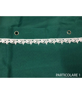 Tenda da sole in tessuto resistente cm 140x300 100% poliestere con anelli dis. 3 BLU e BIANCA