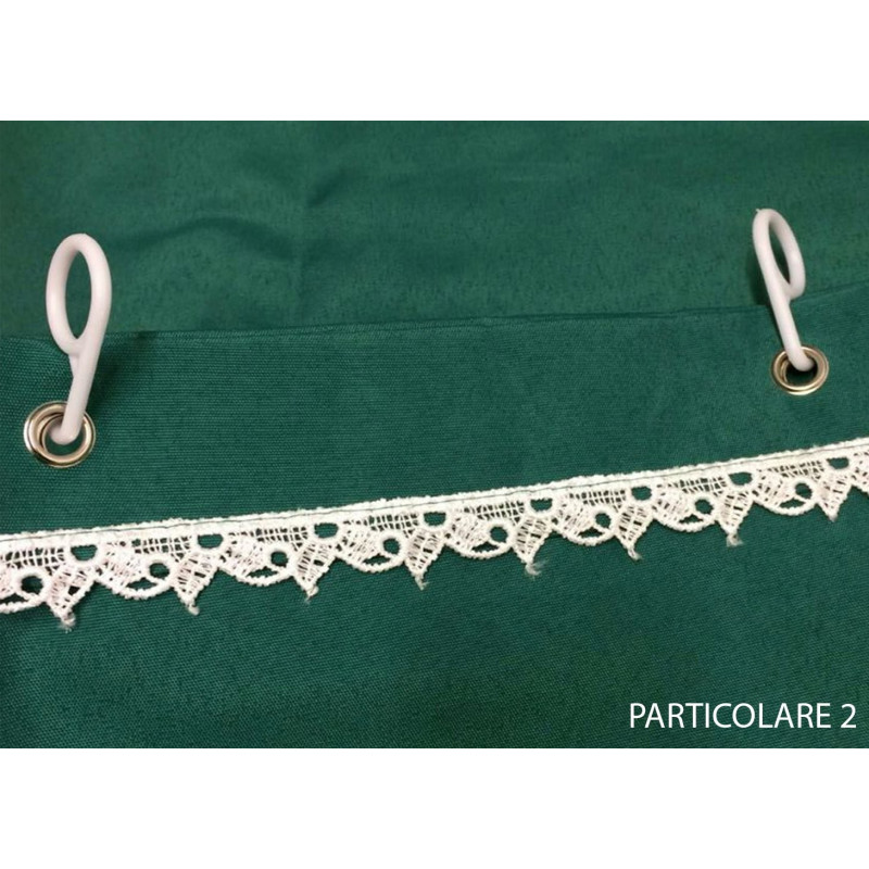 Tenda da sole in tessuto resistente cm 140x300 100% poliestere con anelli dis. 3 BLU e BIANCA