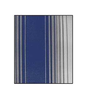 Tenda da sole in tessuto resistente cm 140x300 100% poliestere con anelli dis. 3 BLU e BIANCA