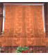 Tenda Zanzariera Jacquard Disegno Farfalla Resistente Antimosche 100% Poliestere misura 150x250 cm Colore Arancio
