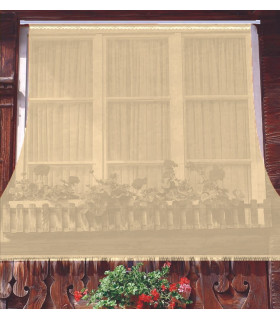 Tenda Zanzariera Liscia Resistente Antimosche 100% Poliestere misura 150x250 cm Colore Panna