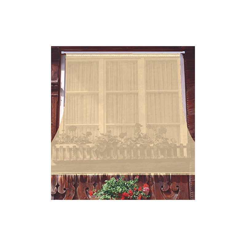 Tenda Zanzariera Liscia Resistente Antimosche 100% Poliestere misura 150x250 cm Colore Panna