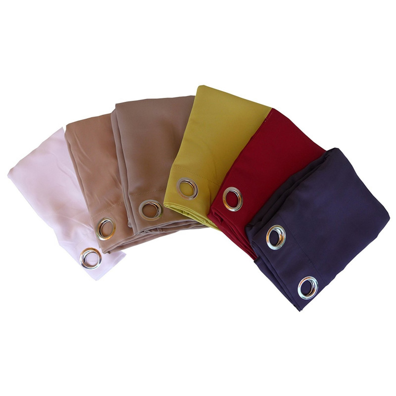 Marbella Tendone Tinta Unita 100% Poliestere con Occhielli misura 140x290 cm Oscurante al 90% 6 Colori