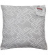 Nantes Cuscino Imbottito Sfoderabile con Zip in Tessuto 100% Poliestere cm 45x45 Dis 4 Grigio Scuro