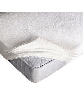 Coprimaterasso Elasticizzato in spugna con angoli ed elastici - 3 misure - altezza materasso cm 25