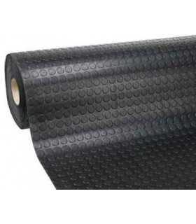 Passatoia Zerbino Tappeto Rivestimento Pavimenti in PVC Antiscivolo Flessibile e Resistente Disegno Bollato Larghezza 100 cm.