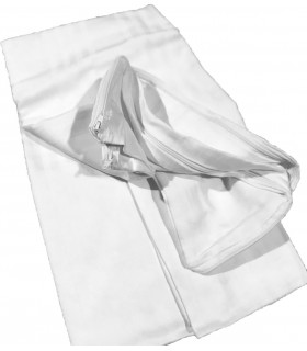 Coppia Federe Copriguanciale Fodere Salva e Copri Cuscino Bianche in 100% Morbido Cotone Fasciato Misura cm 50x80