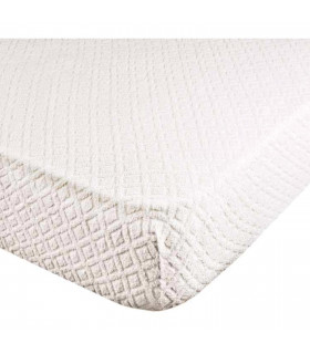 Coprimaterasso Elasticizzato in spugna JACQUARD con angoli ed elastici cm. 90X200 misura 1 PIAZZA SINGOLO - altezza materasso