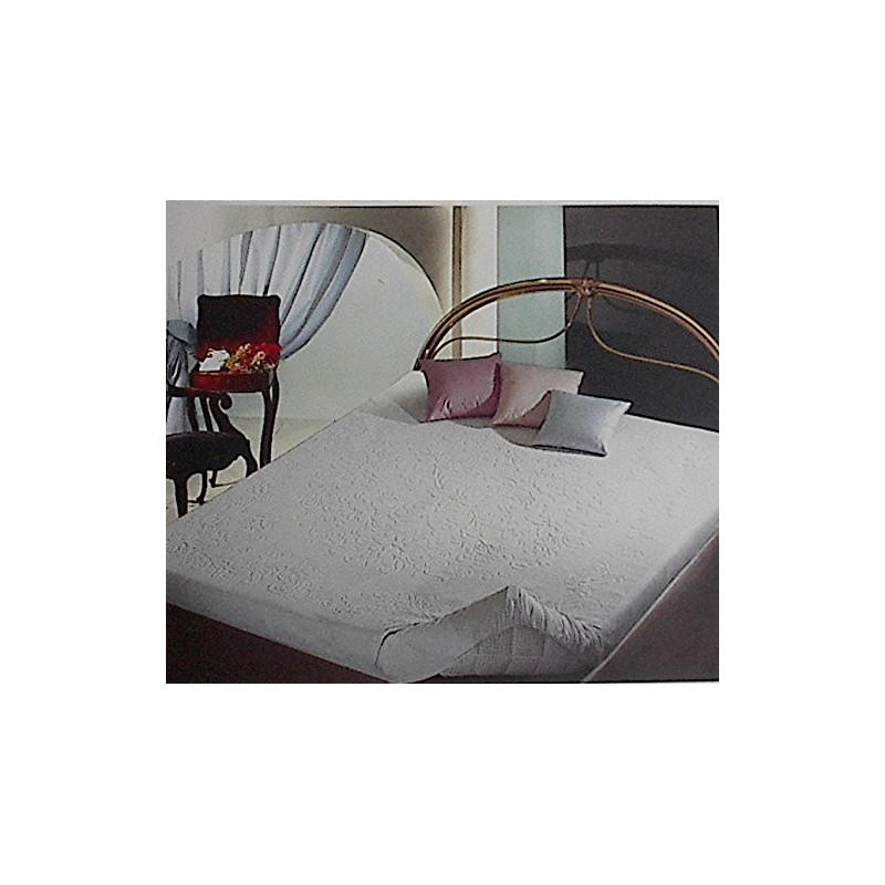 Coprimaterasso FLORA in spugna di cotonecon angoli ed elastici altezza materasso cm 25 - Made in Italy