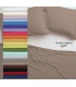 Joli Lenzuolo Sopra 100% cotone misura PIAZZA E MEZZA cm 180x300 - 21 COLORAZIONI - Made in Italy 57 fili al cm2