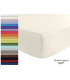 Joli Lenzuolo Sotto con Angoli ed Elastici 100% cotone misura MATRIMONIALE cm 180x200 altezza materasso cm 25 colore BIANCO M