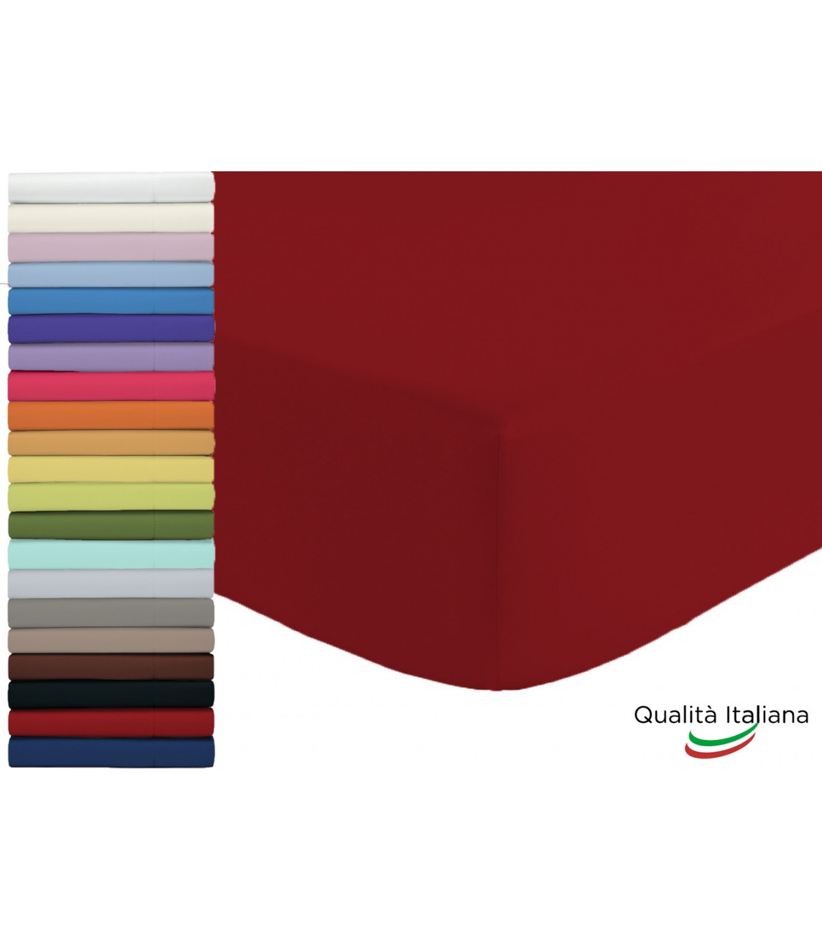 Lenzuolo Sotto Con Angoli 100% Cotone - 180x210cm, Altezza 25cm, Colore Tortora, Made In Italy - Foto 12