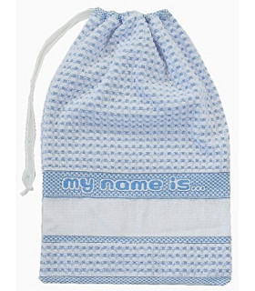 Sacchetto Bimbo Asilo o Prima Infanzia in Tela Aida Ricamabile Misura 42x28 cm. in 100% Cotone Disponibile in 4 colori